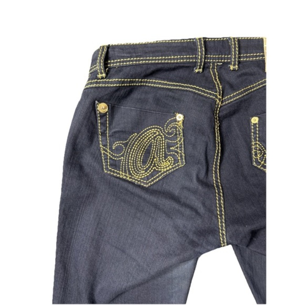 Apple‎ Bottom Boot Cut Jeans Women Size 7/8 Embroidered Pocket 90s/Y2k Vintage - Picture 10 of 13